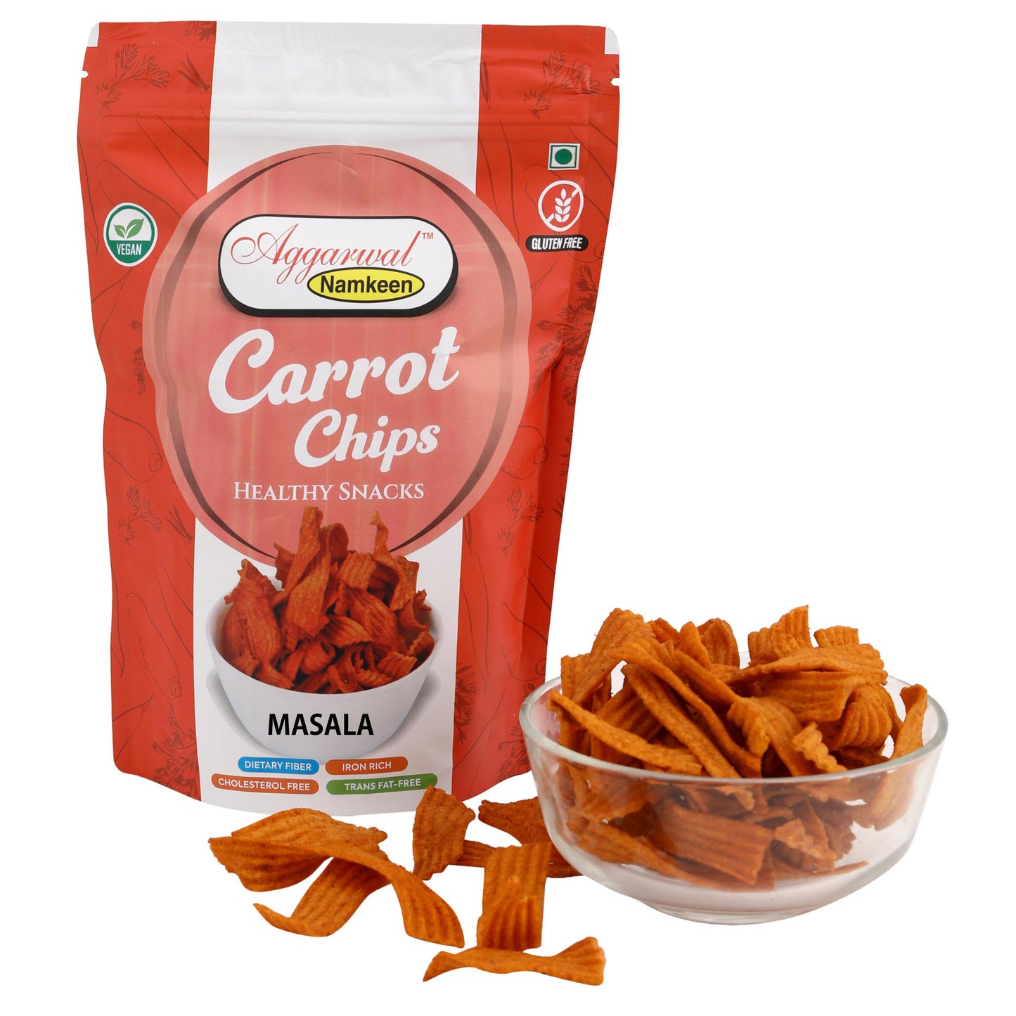 CARROT CHIPS CHAT MASALA ( 75 Gm )